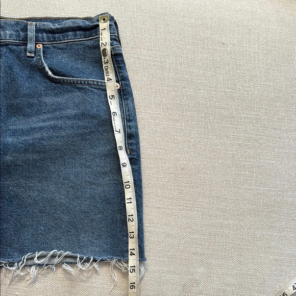 Citizens Of Humanity Beatnik Blue Denim Mini Skirt size 30 - Picture 7 of 9